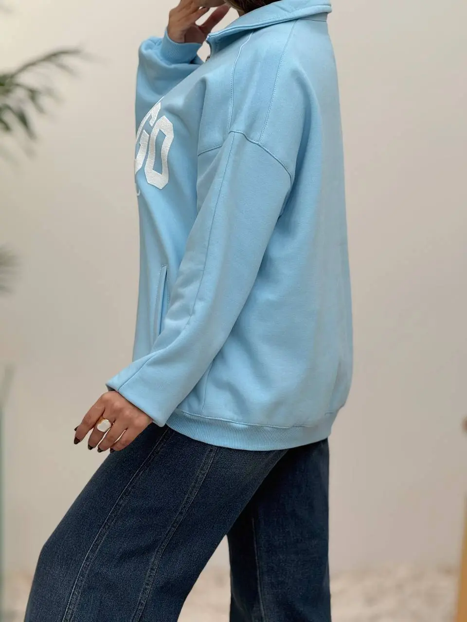 3995-دورس نیم زیپ chicaGo (ایراددار)